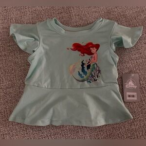 Brand New with Tags NWT Disney Ariel Little Mermaid Girls' Fashion Top Size 3